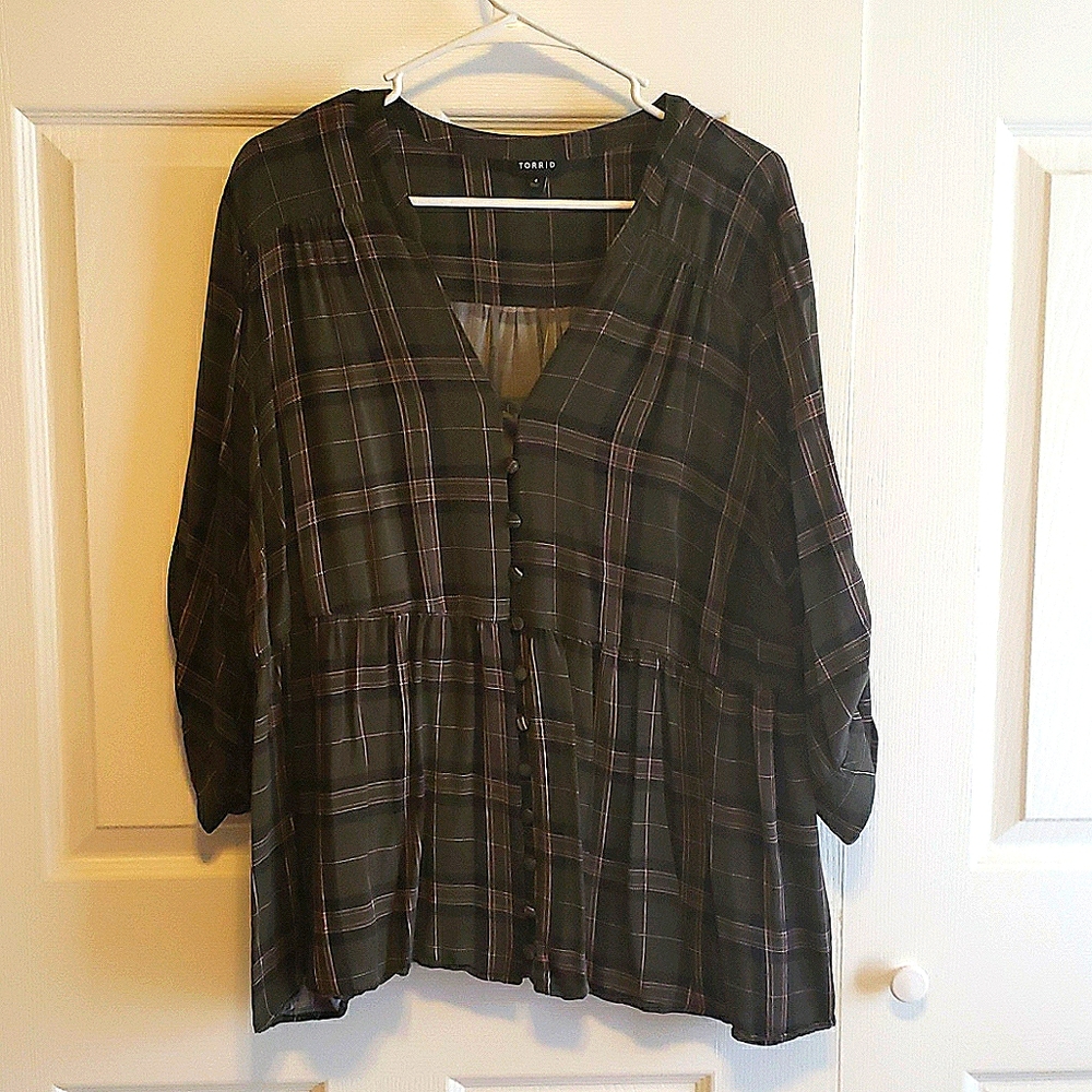 Torrid plaid shirt